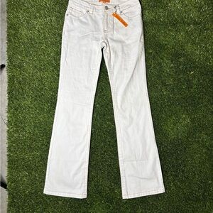 Women's Veloce Atelier white Low Waisted Jeans